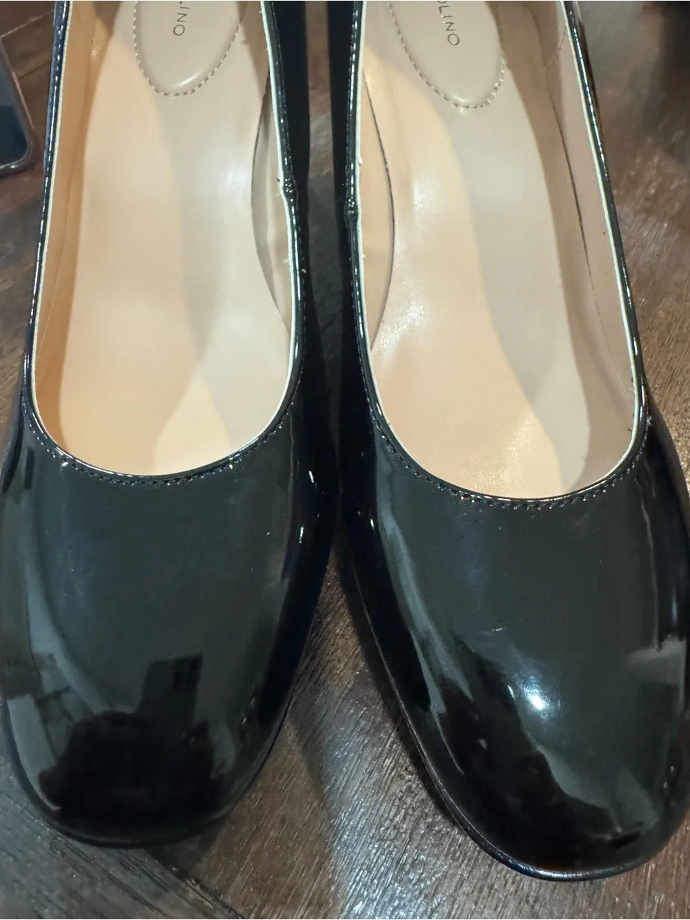 Bandolino Black Patent Block Heel Pumps - Women size 11